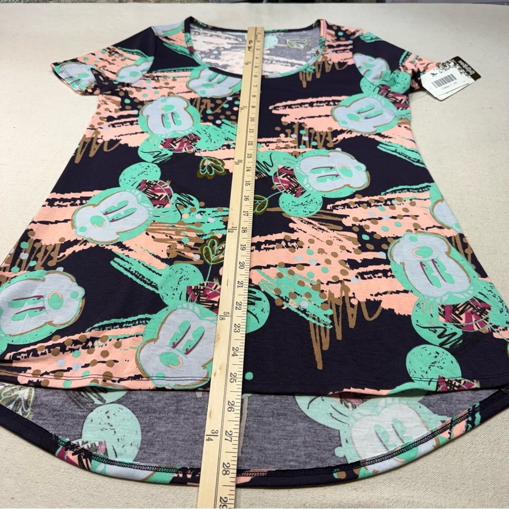 🤠 3/$20 Disney LuLaRoe Classic Top Pink & Green Design - Size XS - NWT - Picture 12 of 14